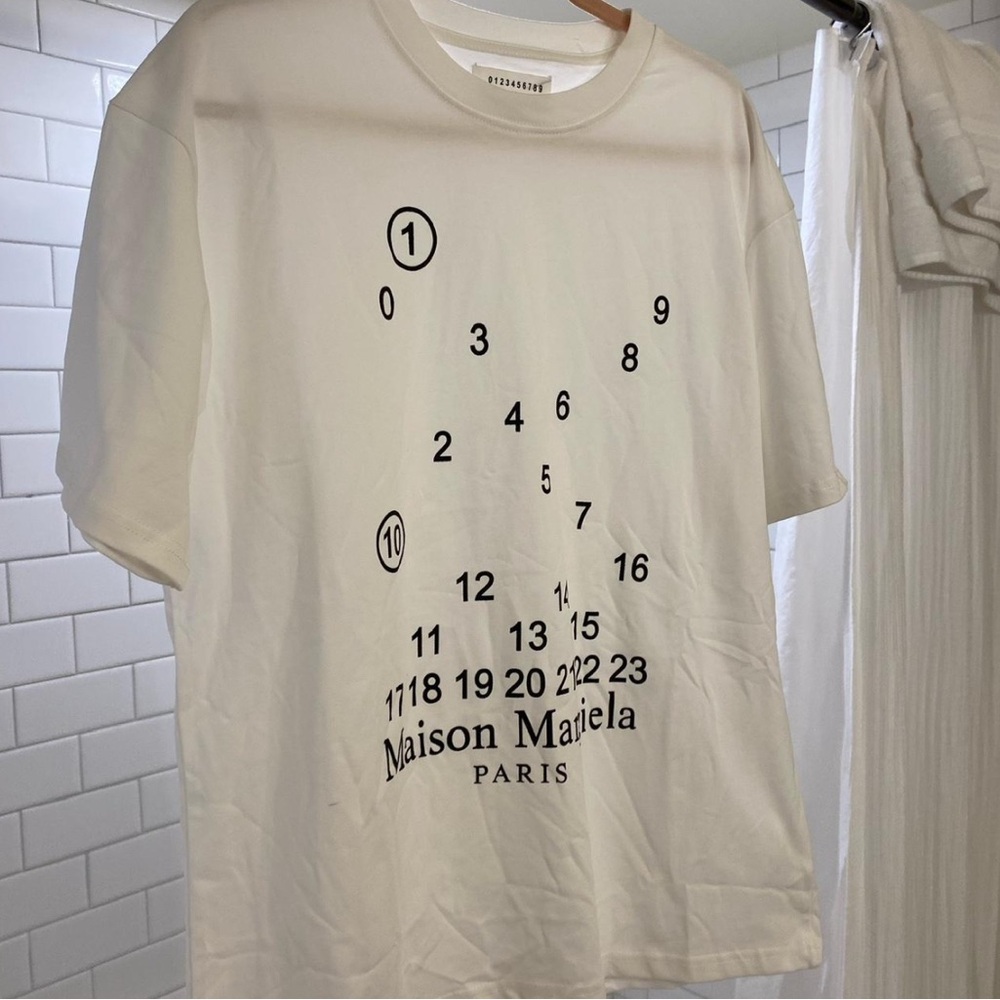 Maison Martin Margiela White Short Sleeve Tee - Picture 2 of 3